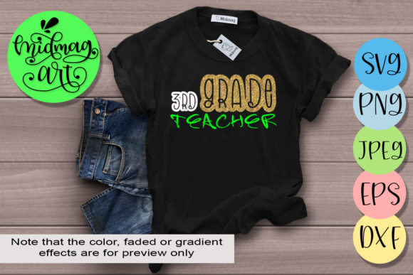 3rd Grade Teacher Graphics for Crafts