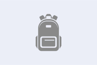 Black School Bag Flat Vector Icon: A Versatile Graphic for Local Business Branding