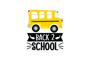 Cartoony Fun School Bus - Back 2 School