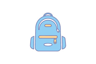 Colorful School Bag Flat Vector Icon: A Versatile Graphic Design Asset for Branding