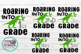 Dinosaur School Bundle: A Practical Graphic Design Asset for Crafts and Merch
