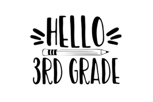 Hello Third Grade: A Playful Graphic Design Asset for Crafts and Local Branding
