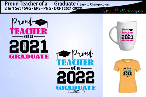Proud Teacher of a 2019–2020 Graduate – A Versatile Graphic for Crafts & Merch