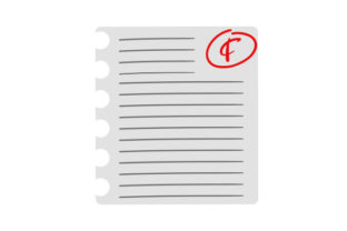 School Essay with an F: A Unique Graphic Design Asset for Creative Marketers
