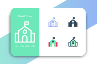 School Vector Graphics: A Versatile Icon Set for Creative Designers