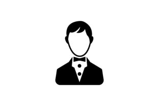 Teacher Glyph Vector Icon: A Versatile Graphic for Local Business Branding