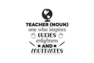 Teacher Noun: A Versatile Design for Crafts and Quotes