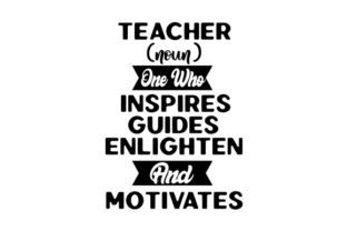Teacher Noun Design: A Crafts Quote Asset for Content Creators