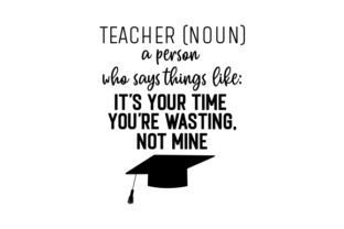 Teacher Noun SVG Design for Crafts and Quotes