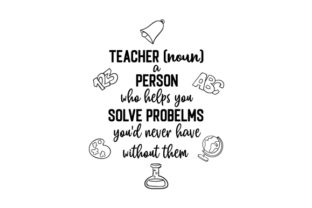 Teacher Noun SVG Design for Crafts and Quotes