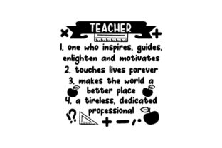 Teacher One Who Inspires: A Versatile Graphic Design Asset for School Amp Crafts