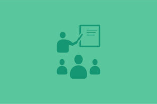 Teacher Teaching in Class Room Icon: A Versatile Graphic for Branding and Marketing