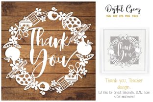 Thank You Teacher Design: A Versatile Graphic for Crafts and Handmade Projects